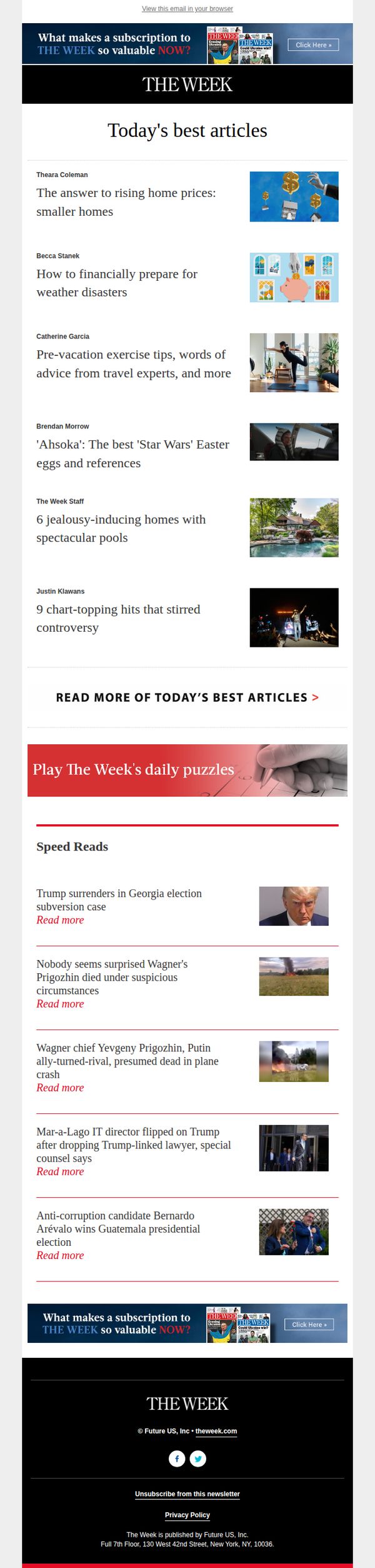 7. The Week - US: Think smaller
