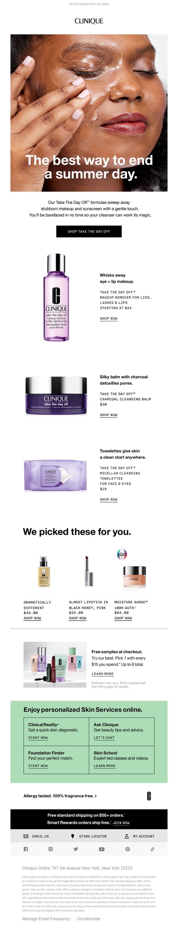 10. Clinique - US: Take it off with these.