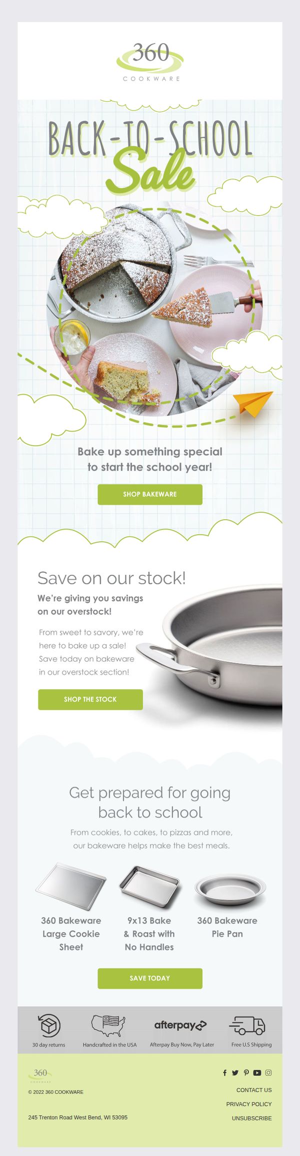 10. 360 Cookware: Back to School Time is Delicious