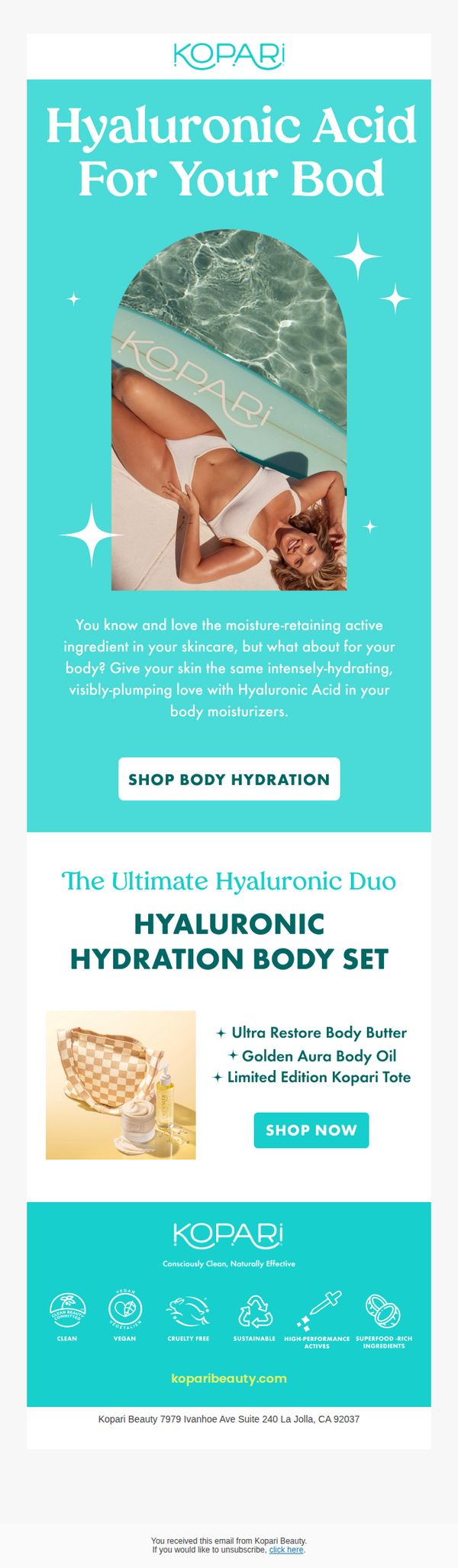 9. Skincare ingredients, now for your bod