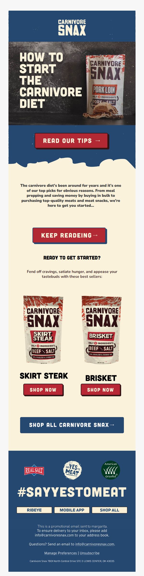 8. Carnivore Snax: Back to School, Back to Office, Back to Diet.