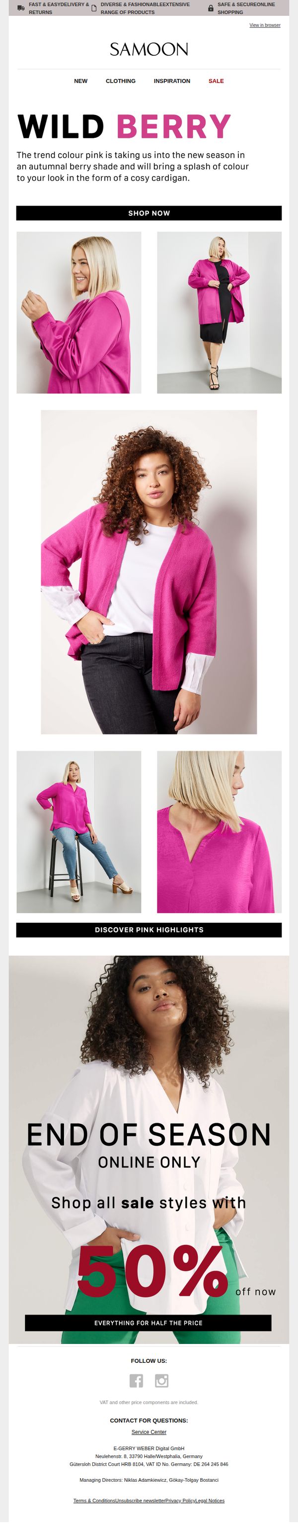 6. GERRY WEBER - EN: Think pink!