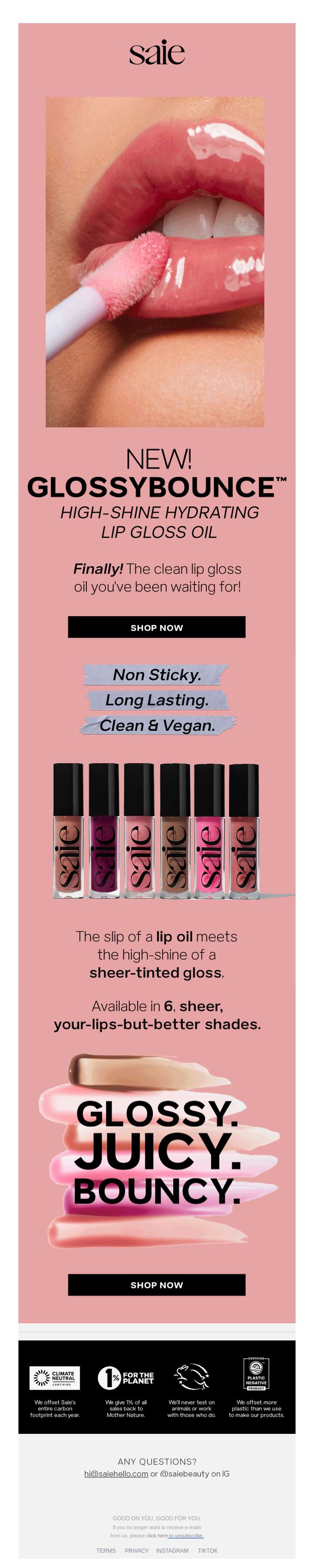 6. NEW! GLOSSYBOUNCE™ is here!