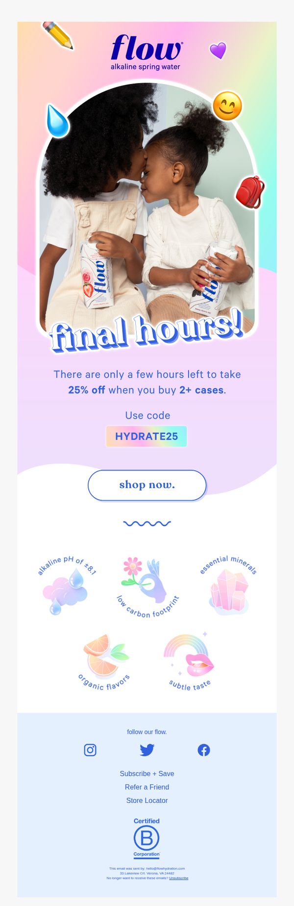 9. Flow: Final hours: 25% off