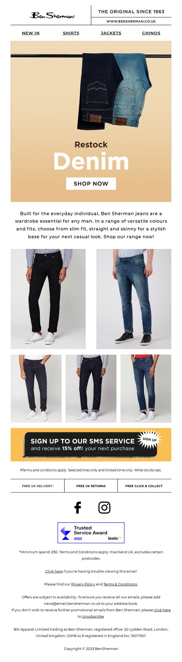 10. Ben Sherman: Meet your new jeans