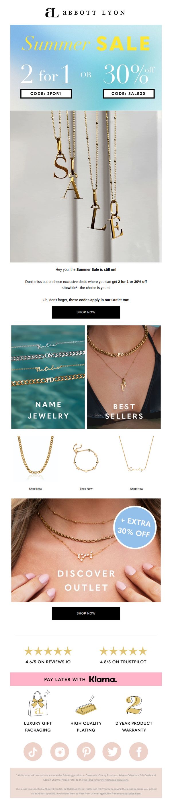 6. The SUMMER SALE is still ON 🔥