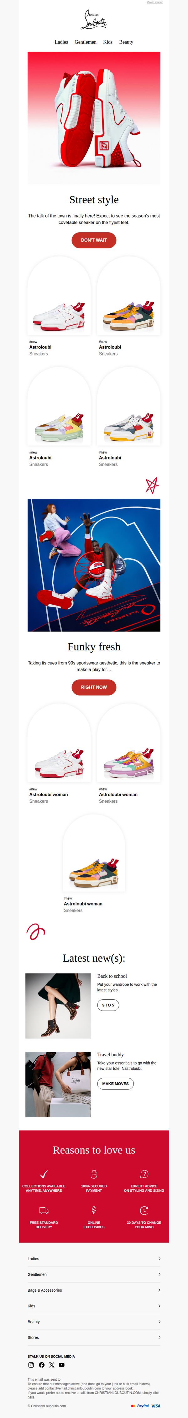 9. Christian Louboutin: The Astroloubi sneaker has finally landed!