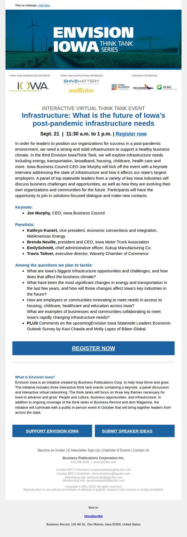 8. Register: What is the future of Iowa’s post-pandemic infrastructure needs