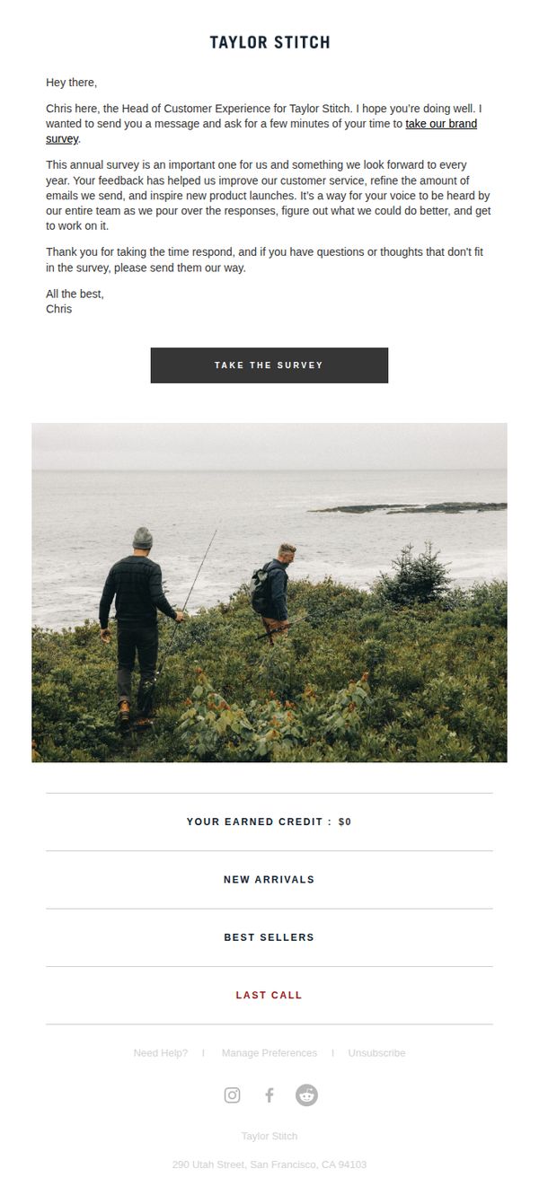 7. Taylor Stitch: Your chance to let us know