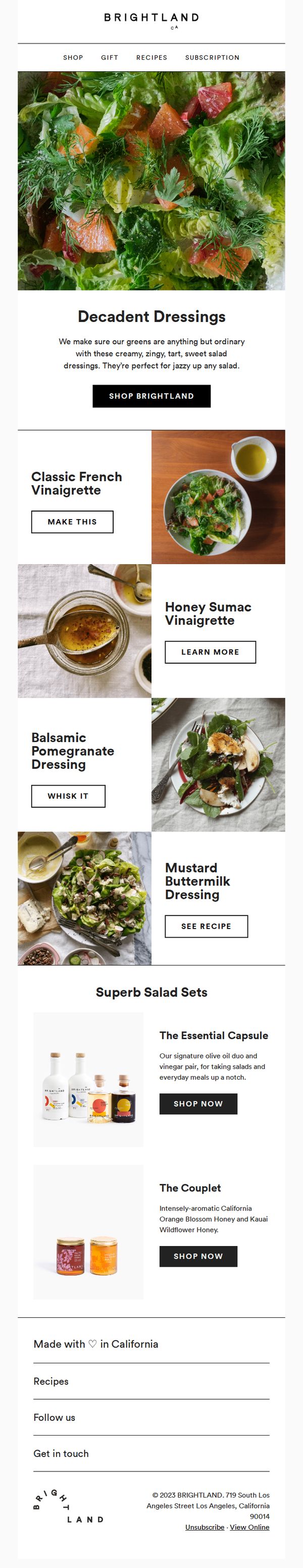 10. Brightland: Elevate your everyday greens 🍃