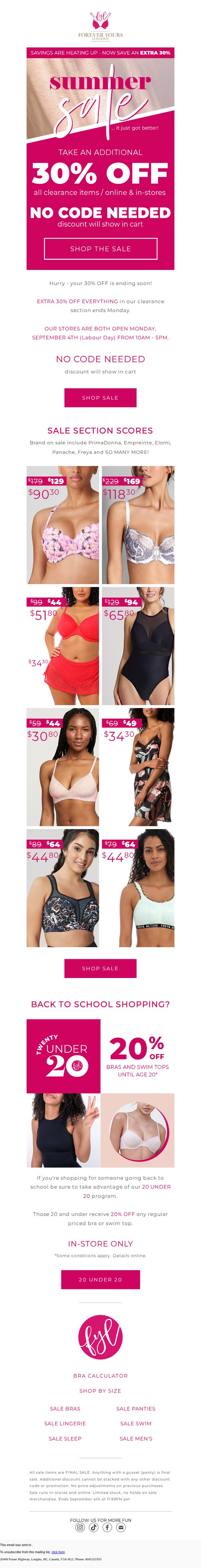 Forever Yours Lingerie