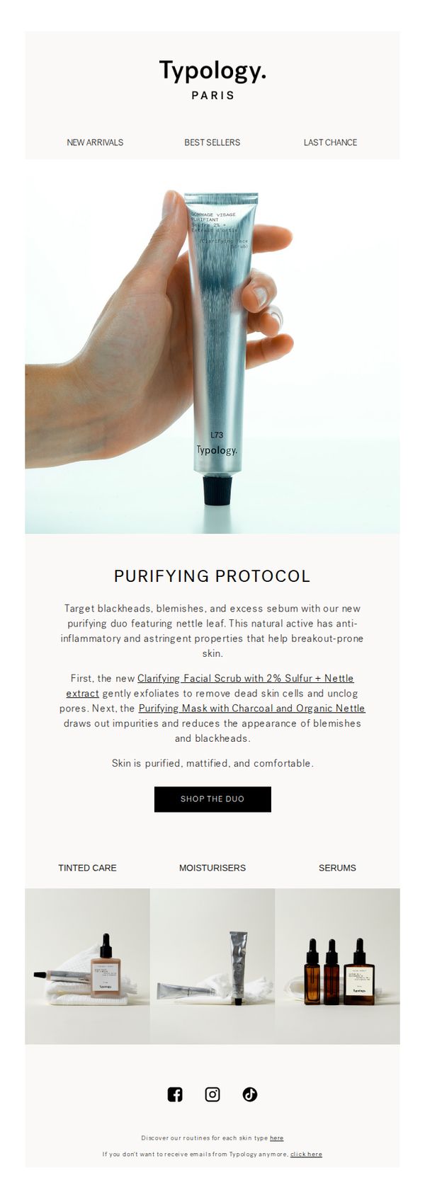 9. Typology: New duo for blemishes, blackheads + oily skin