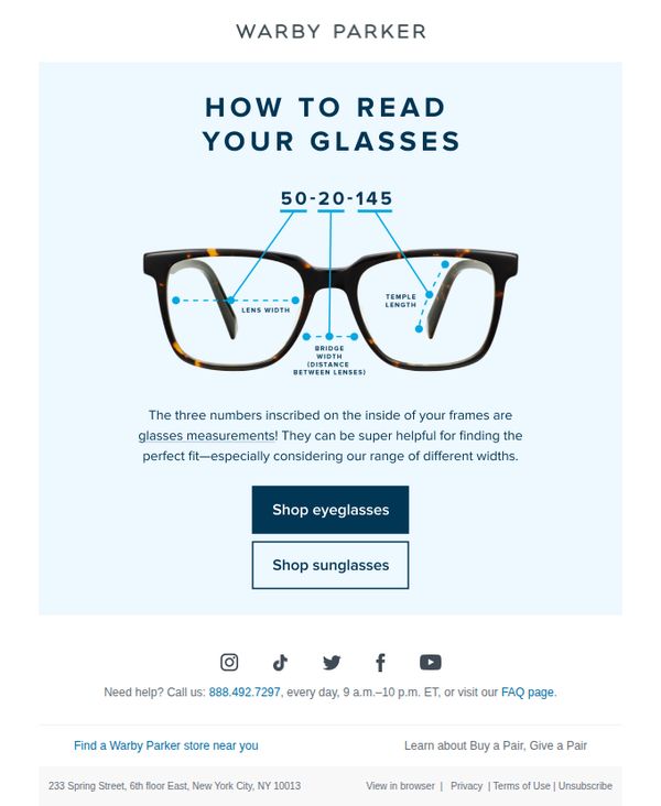 6. Learn your frame measurements