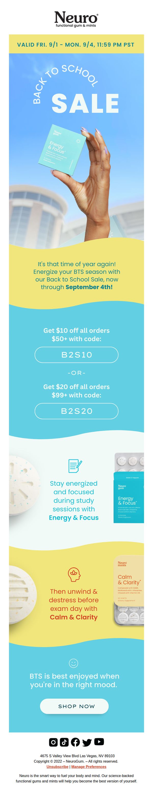 6. Back to School sale!