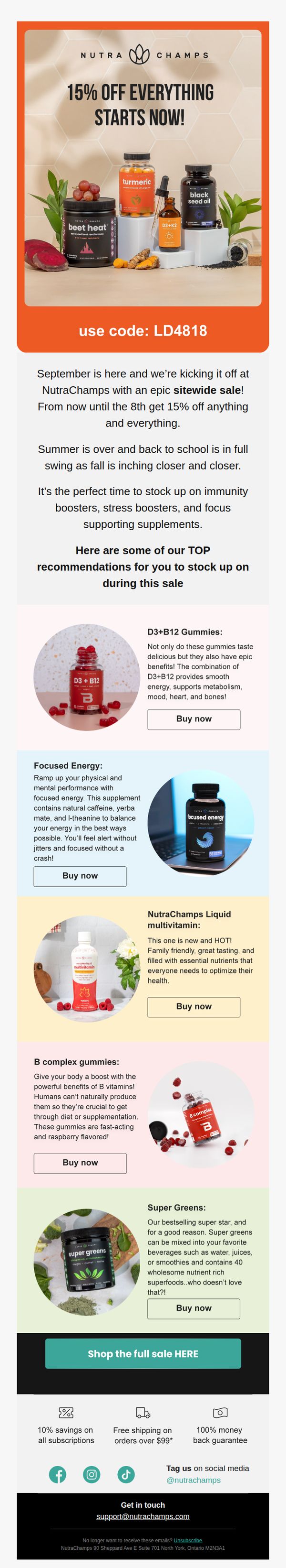 8. NutraChamps: This type of sale doesn’t happen often! 👀