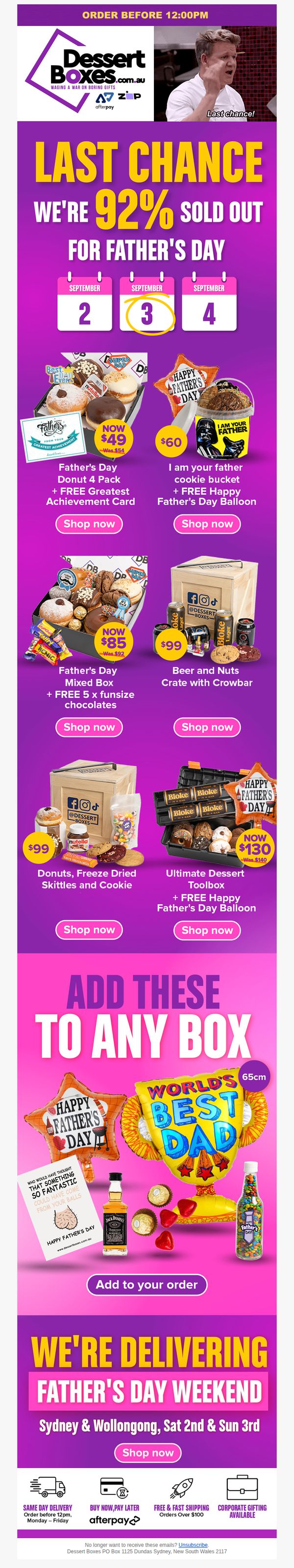 Dessert Boxes