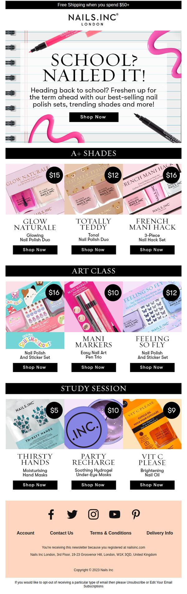 7. Nails Inc.: Back to School? Nailed It!