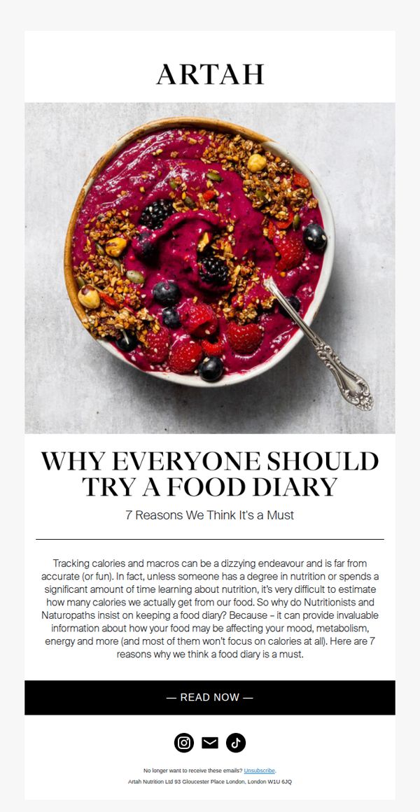 9. ARTAH: WHY EVERYONE SHOULD TRY A FOOD DIARY