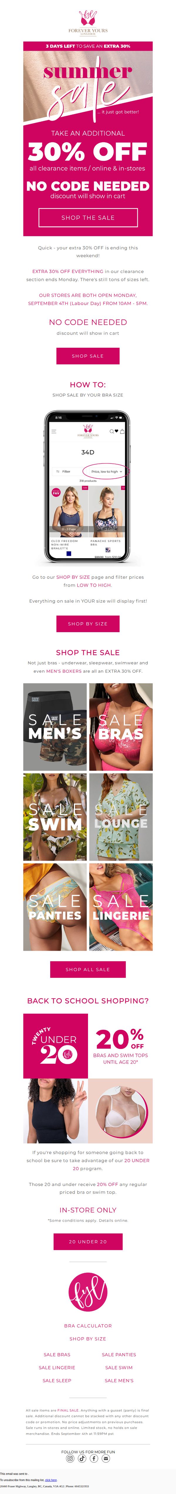 Forever Yours Lingerie