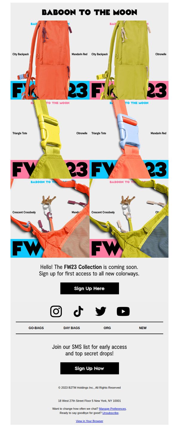 6. Baboon To The Moon: ALL NEW COLORS COMING SOON