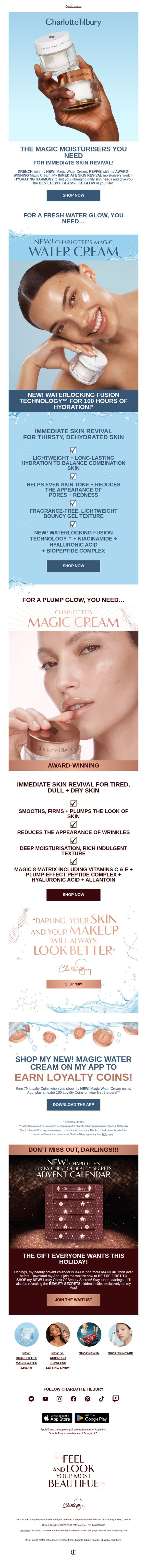 9. Charlotte Tilbury - UK: Drench + Revive Your Skin NOW!💧