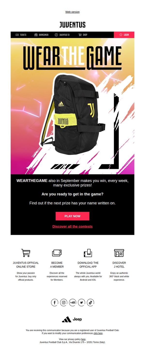 10. WEARTHEGAME, play and try to win our backpack! 🎮😎