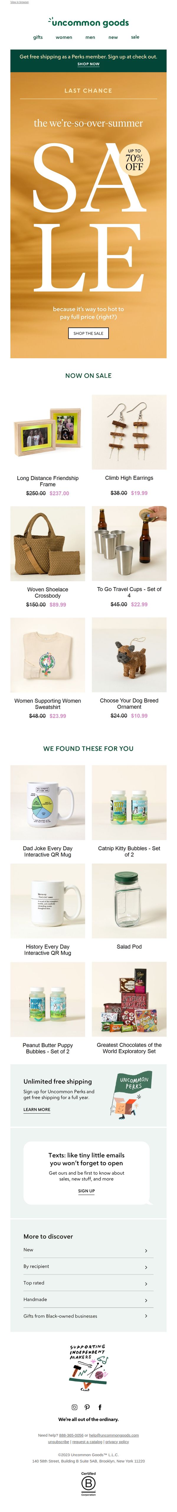 7. The we’re-so-over-summer sale is… well, almost over