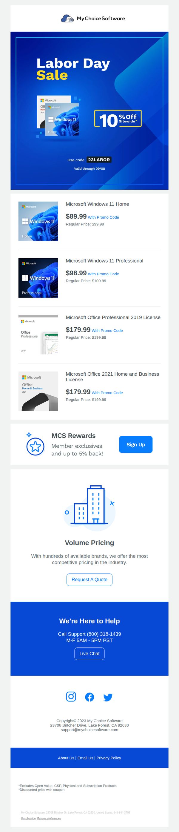 8. My Choice Software: 🎇 Labor Day Sale Starts NOW!