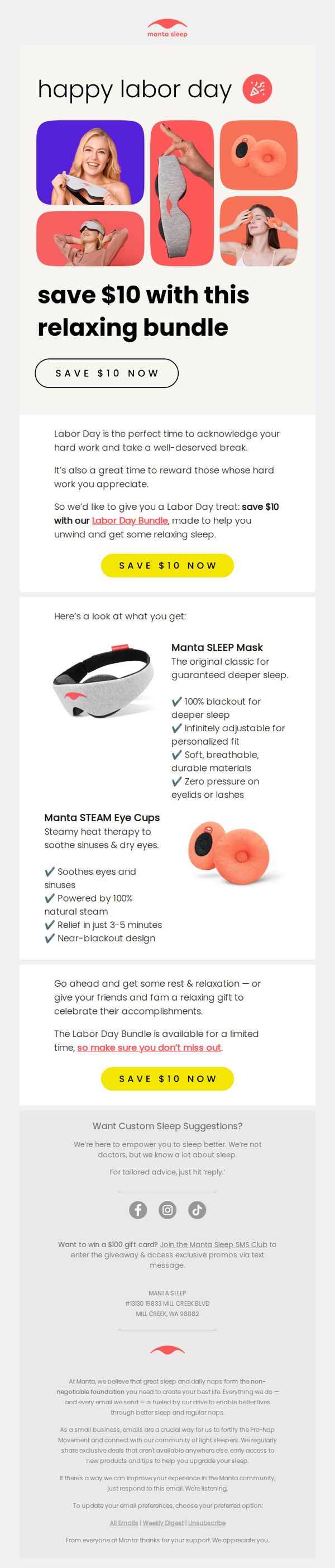Manta Sleep