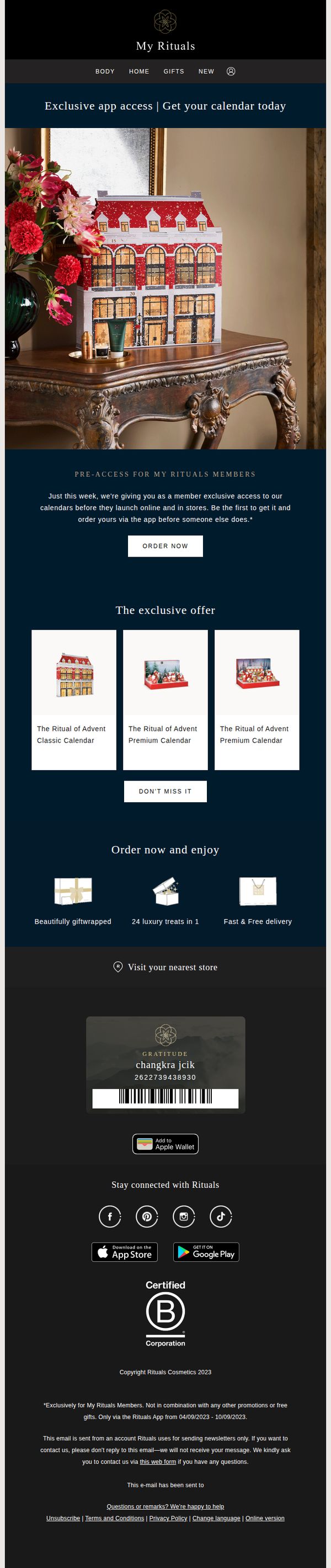 8. Pssst… our new Advent calendars are out!