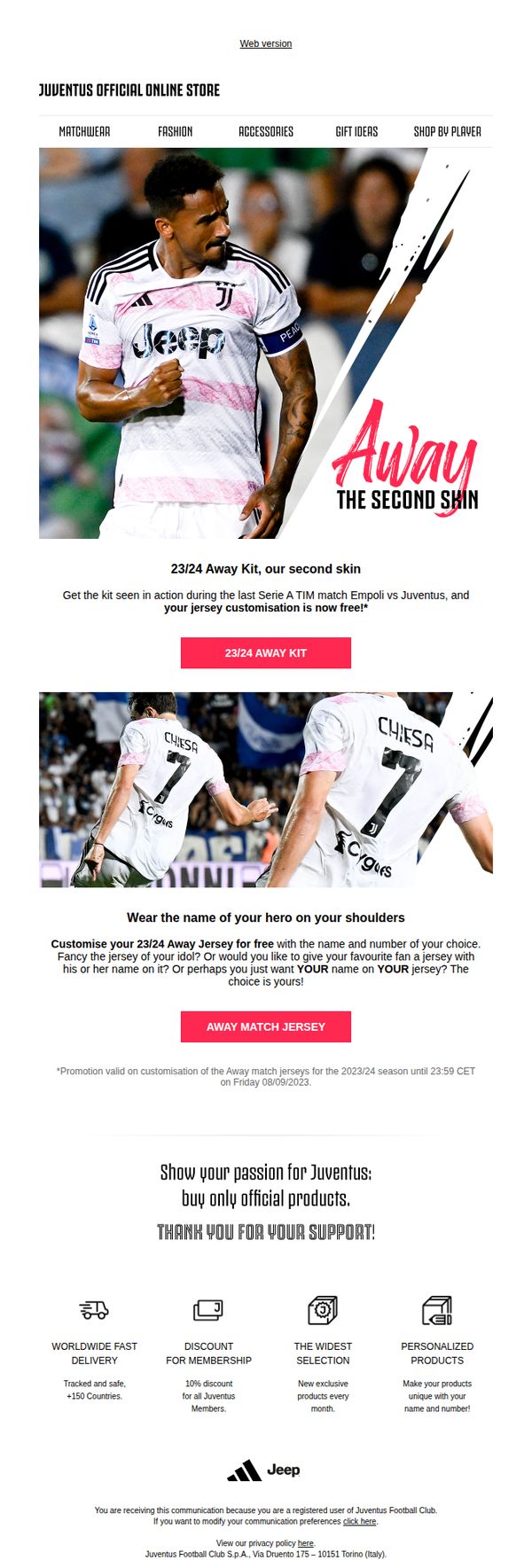 6. Get the 23/24 Away Kit now! 👕