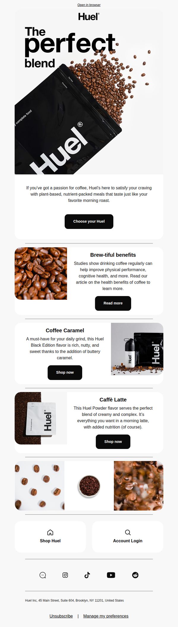 6. Huel: Love coffee? ☕
