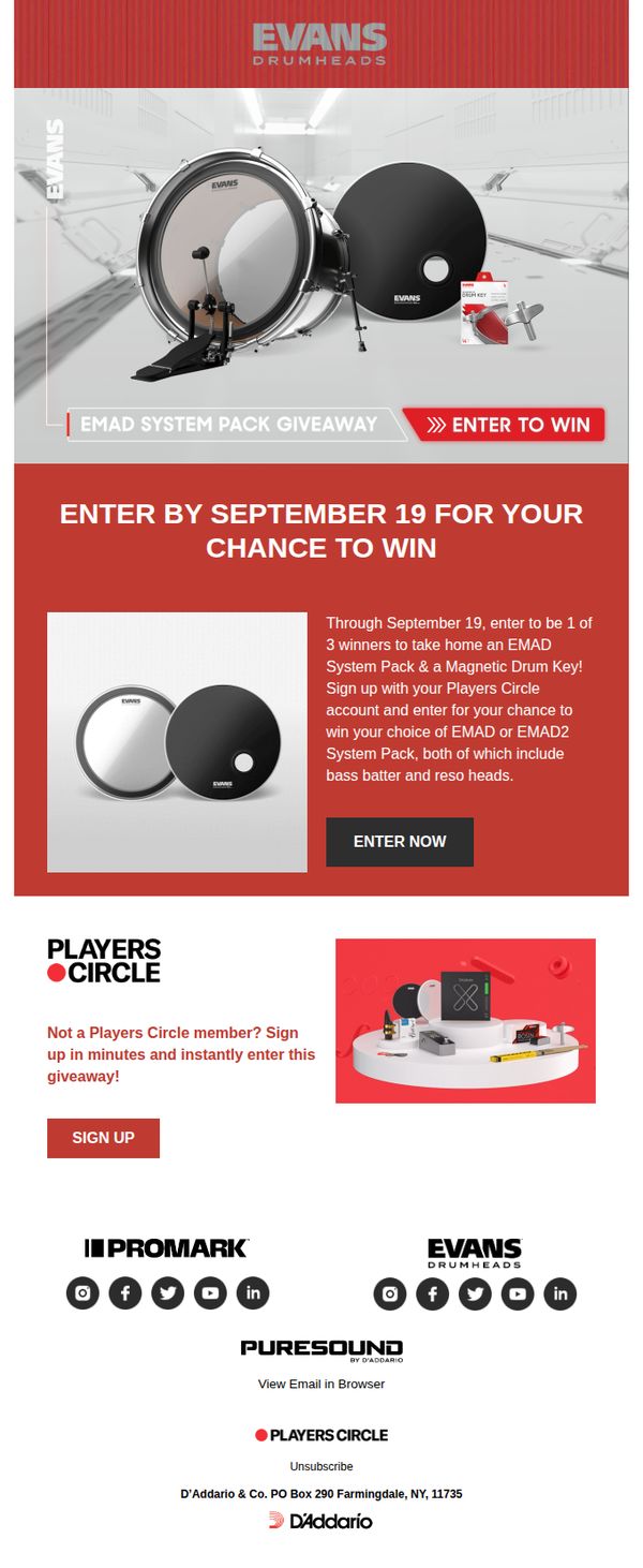 8. D'Addario and Co.: Win an EMAD System Pack