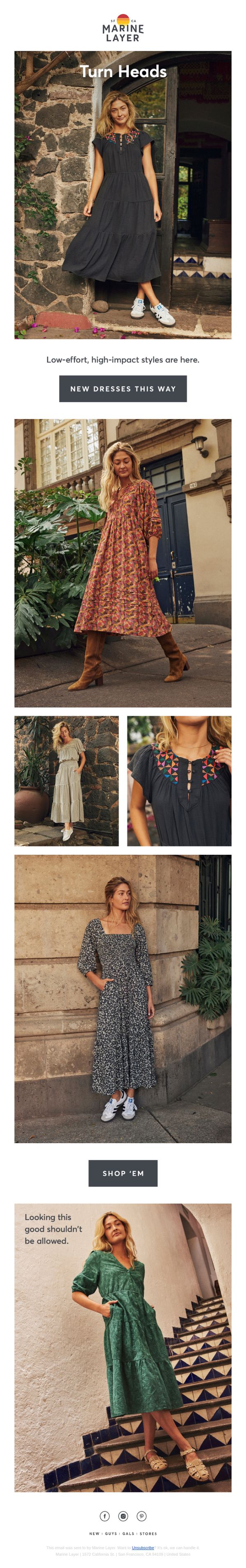 9. New dresses, with a side of compliments.