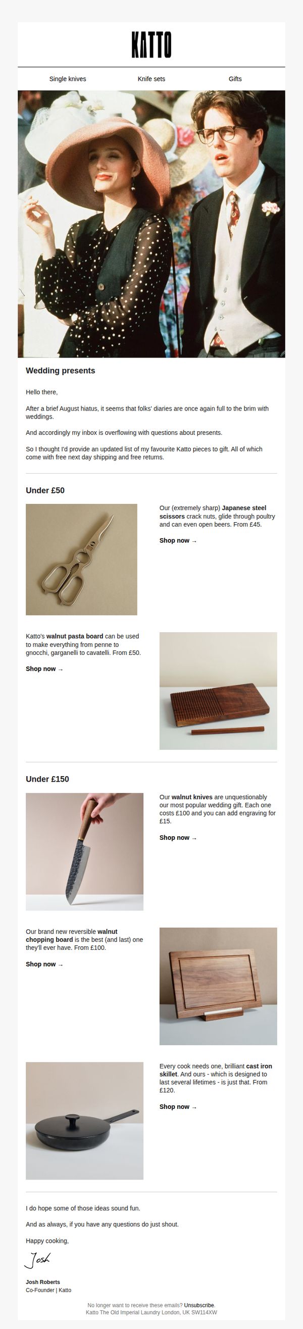 10. Wedding presents for couples who cook