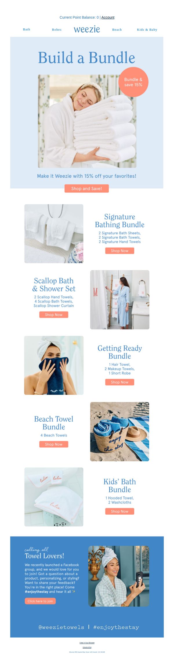 10. Bring on the Bundles! 🛁