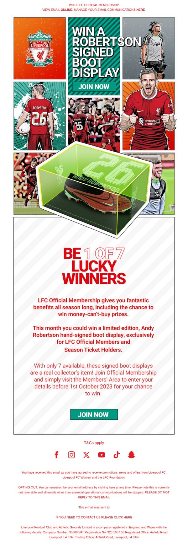 9. Liverpool FC: Win a limited edition Robertson signed item!