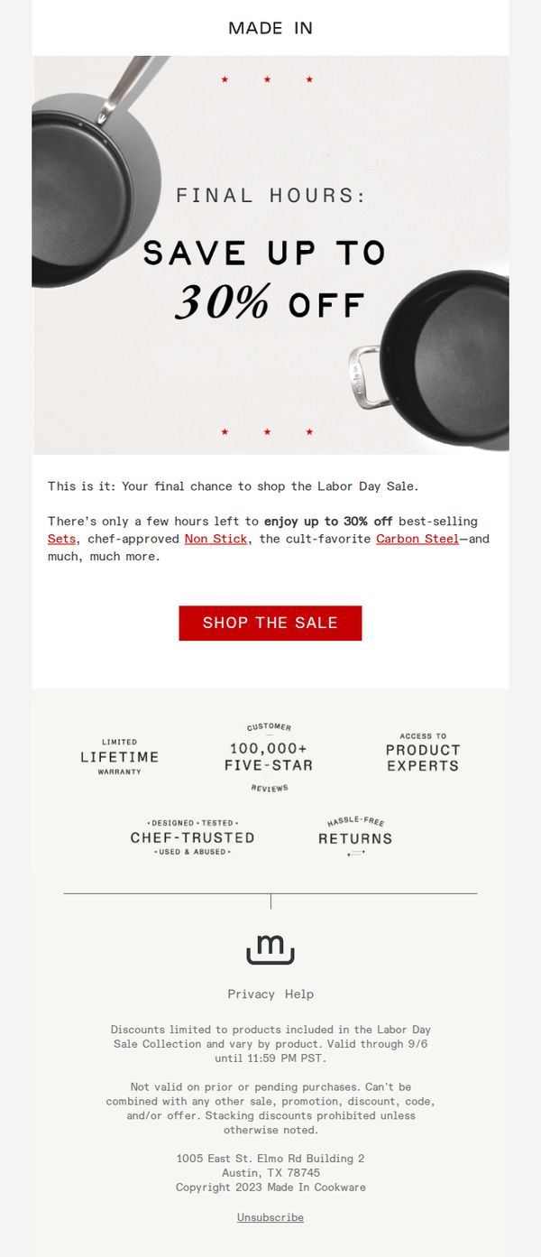 10. Your Last Chance to Save Big