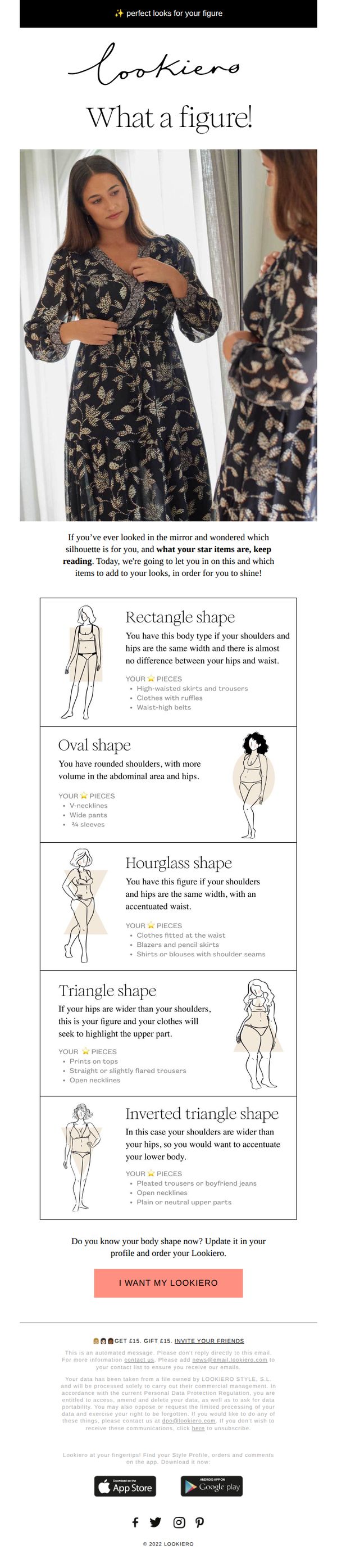 6. Discover which your silhouette is and shine!