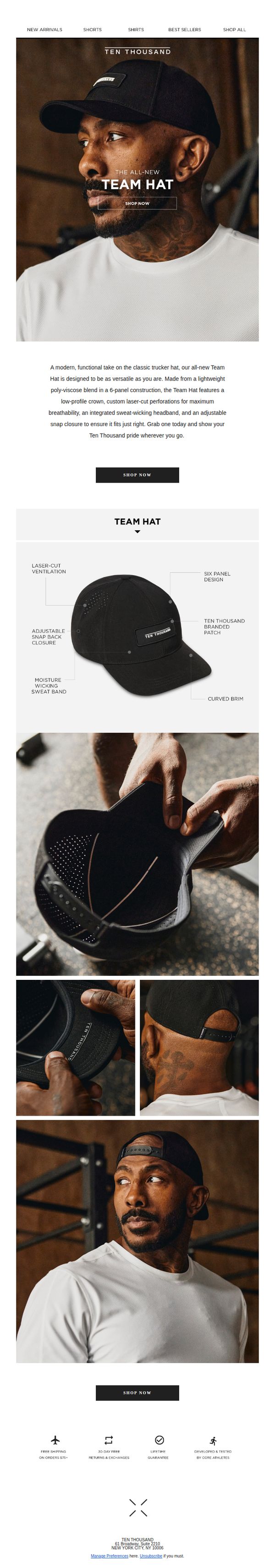 8. Ten Thousand: The All-New Team Hat