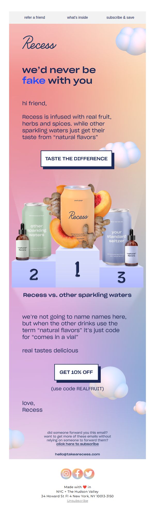 8. real fruit for real taste
