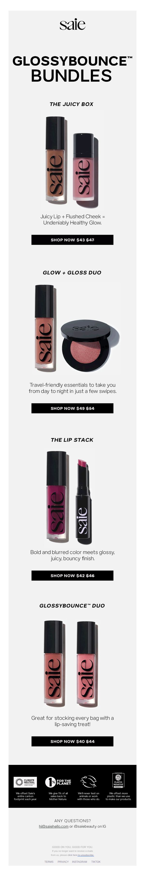 6. GLOSSY. JUICY. SAVINGS.