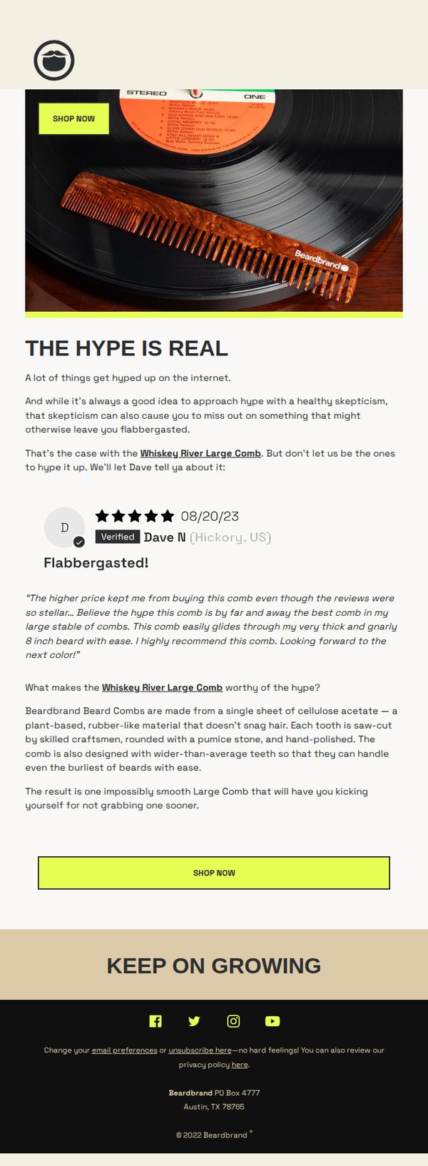 9. Beardbrand: The hype is real