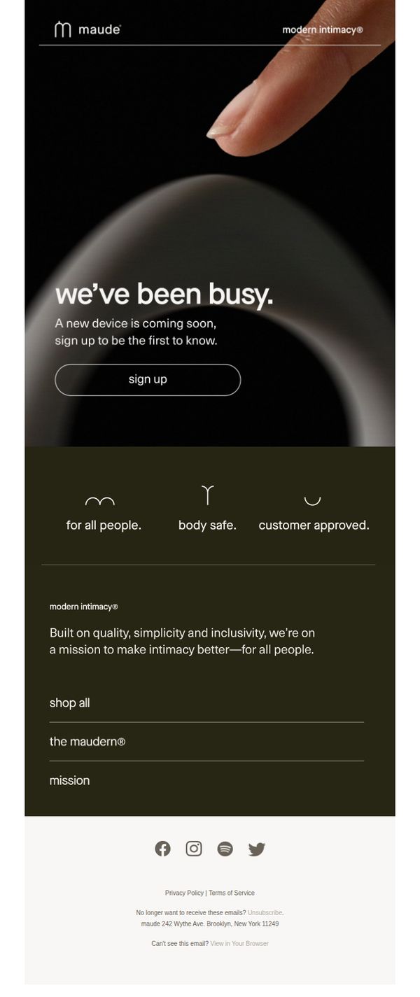 6. a new device is coming soon.