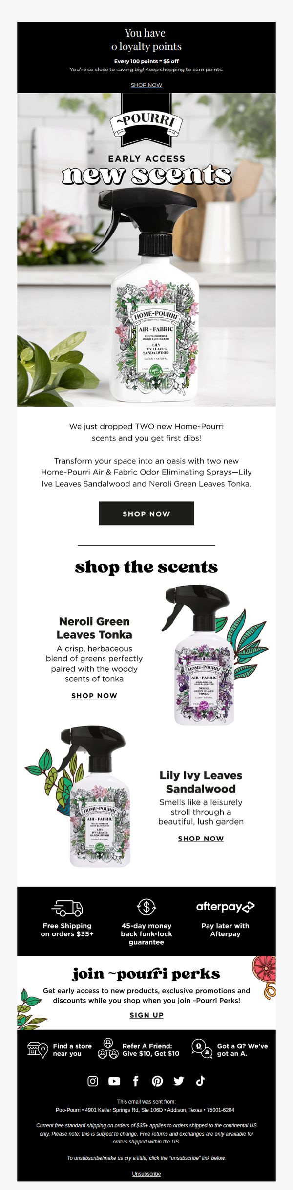 6. Poo-Pourri: You've unlocked early access to 2 NEW scents  🎉