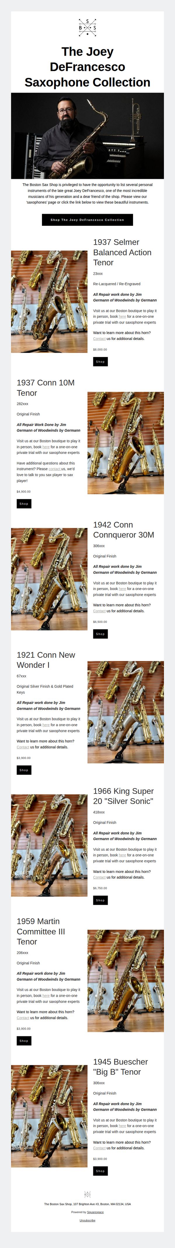 The Boston Sax Shop