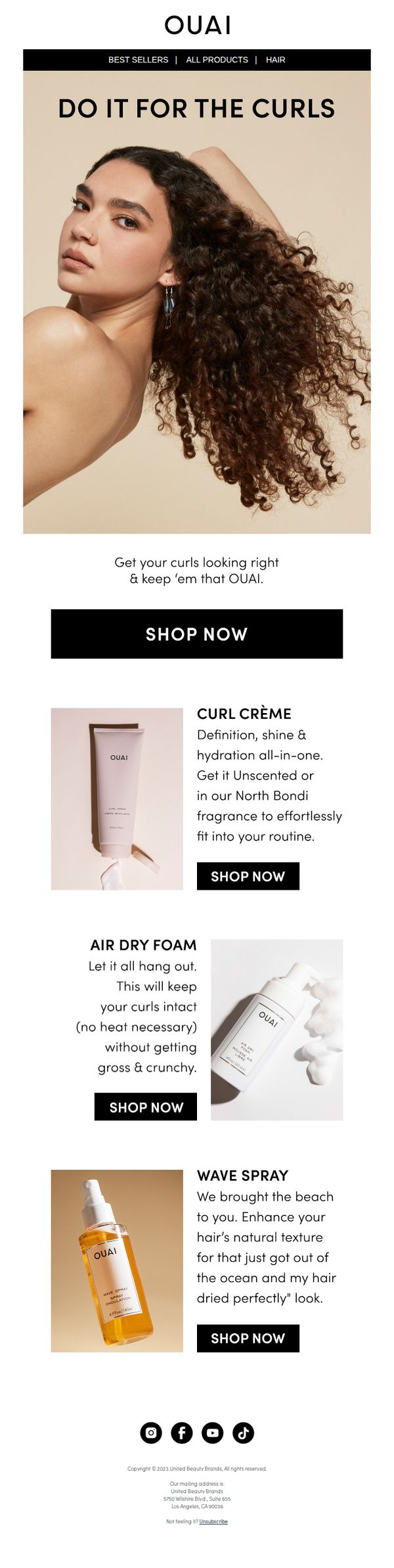 7. OUAI - UK: 99 problems, but your curls ain’t one