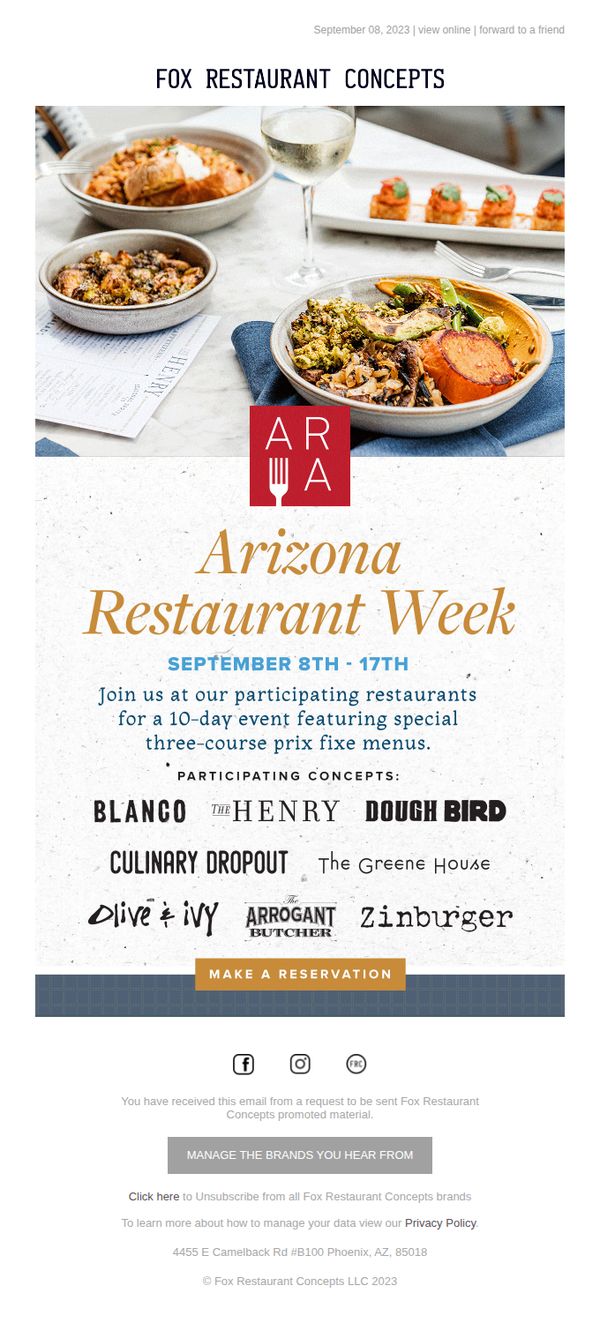7. Flower Child: AZ Restaurant Week > anything else