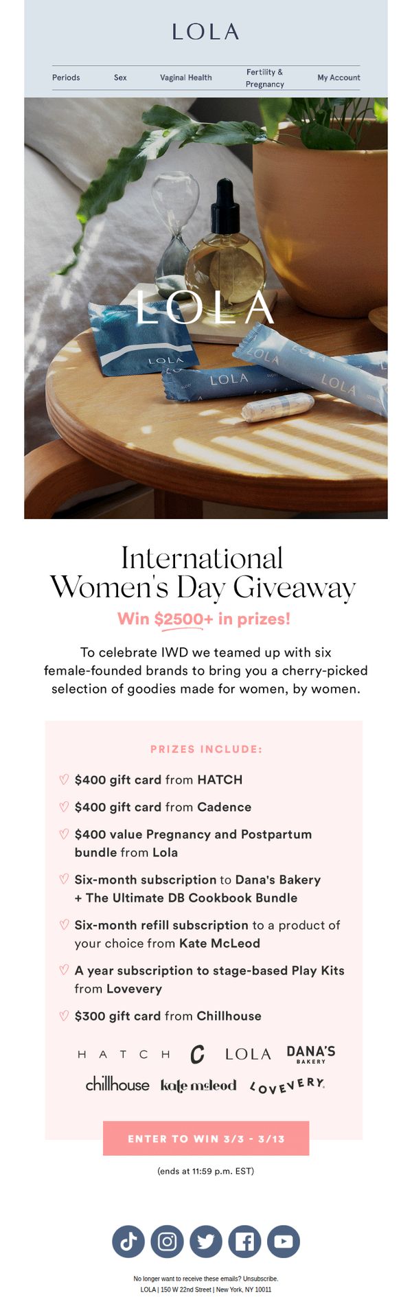 9. Celebrate #IWD with a Giveaway