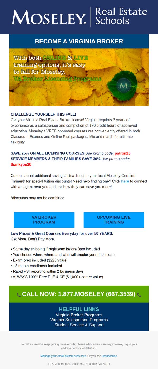 9. Check out upcoming live training near you!